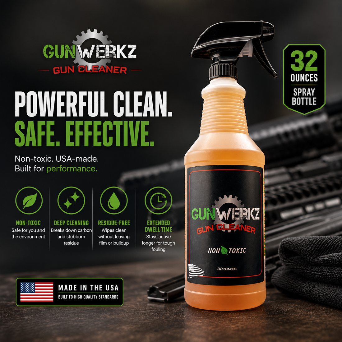 Low‑Evaporation Gun Cleaners